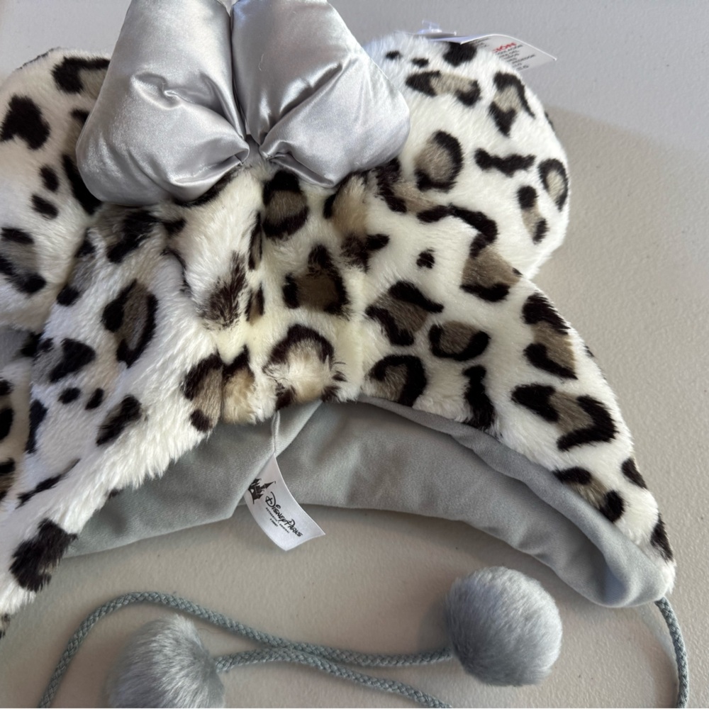 Disney parks Leopard Print Kids Hat with Silver Accents